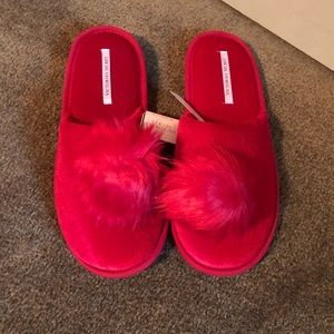 Victoria Secret Red Slippers NWT